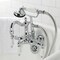 Kingston Brass CA1012T1 3-3/8" Tub Wall Mount Clawfoot Tub Faucet with Hand Shower, Polished Chrome CA1012T1 - alternate 2
